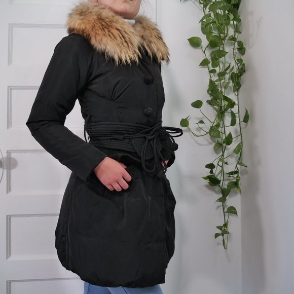 Luxury faux fur black coat, size US S/XS - Picture 5 of 14